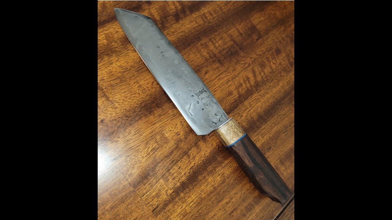 Japanese knife forging- Guyton San-Mai