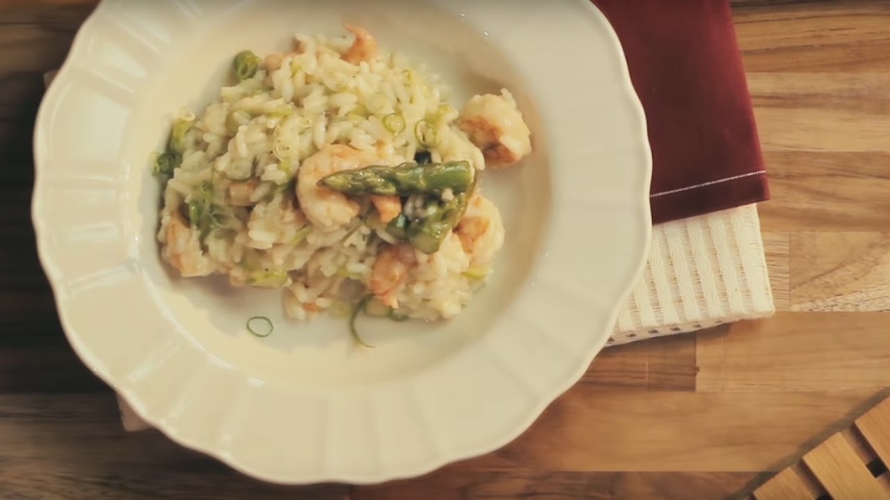 Risoto de Camarão e Aspargos - Receitas Nestlé