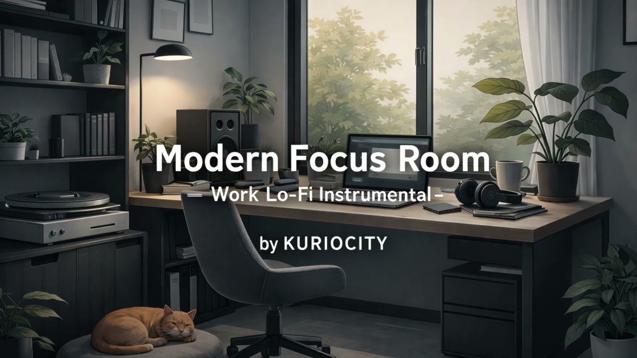 Playlist | Modern Focus Room — Work Lo-Fi Instrumental