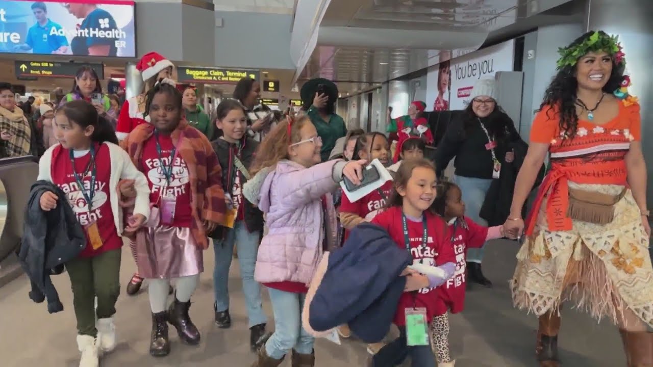 United Airlines flies Colorado kids to "The North Pole" for Christmas