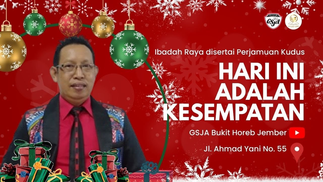 IBADAH RAYA & PERJAMUAN KUDUS || 7 DESEMBER 2025 ||GSJA BUKIT HOREB UMBULSARI #gsjaone #gerejaonline