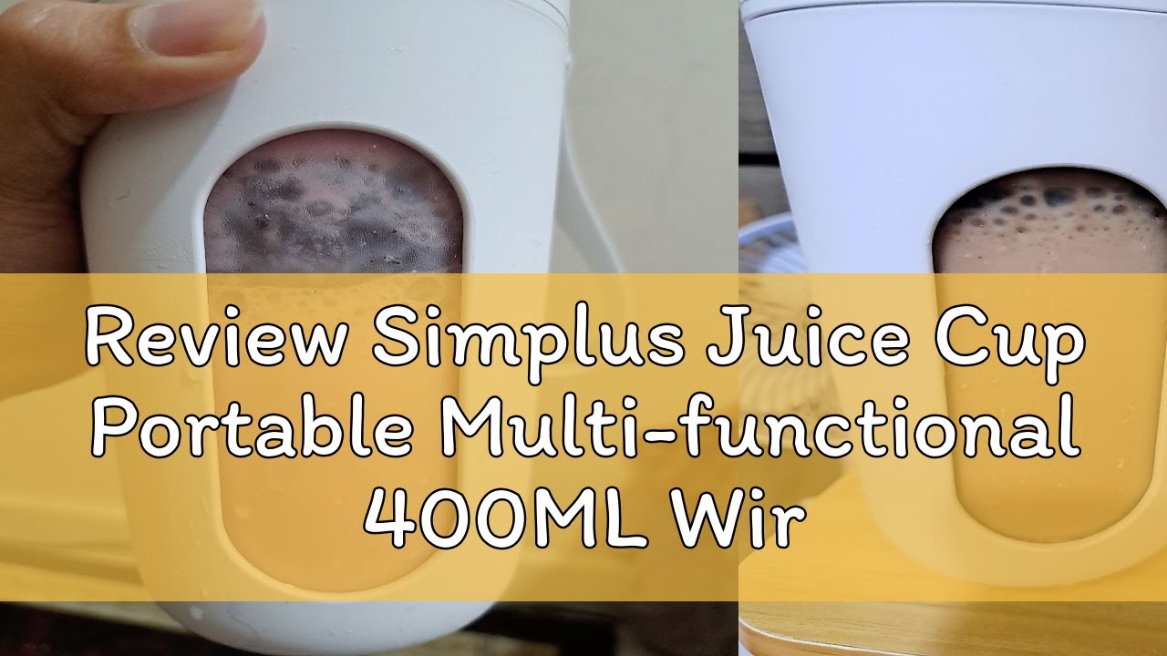 Review Simplus Juice Cup Portable Multi-functional 400ML Wireless Electric Juicer Ice Crusher Typce