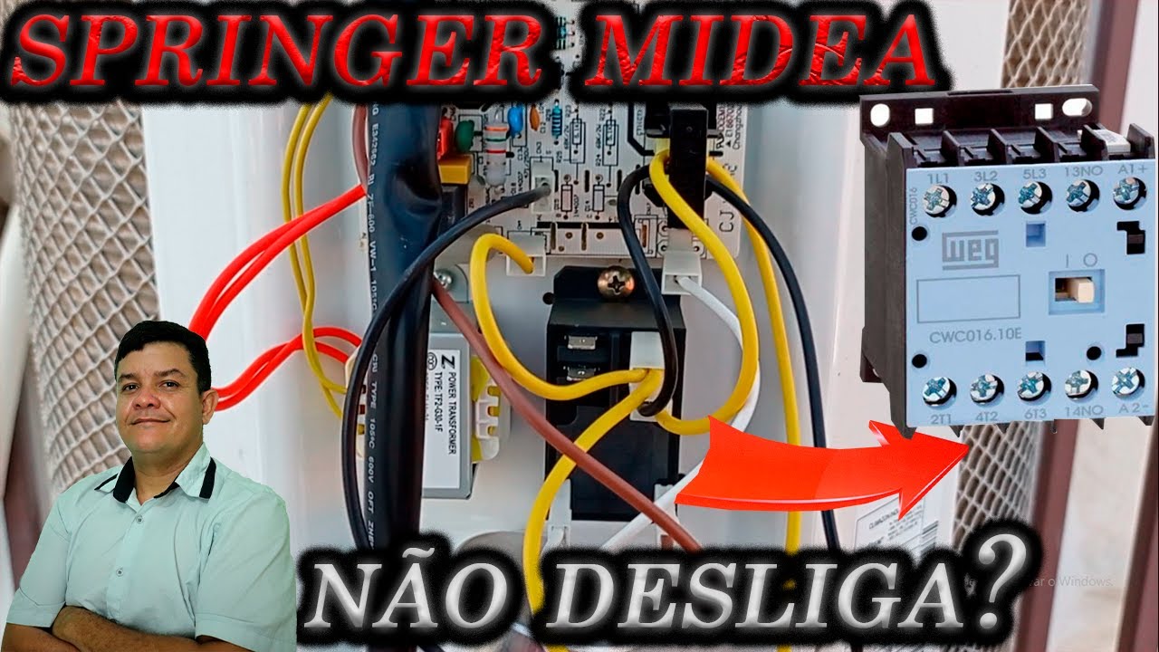 🔴Ar Condicionado Springer Midea não desliga a Condensadora!