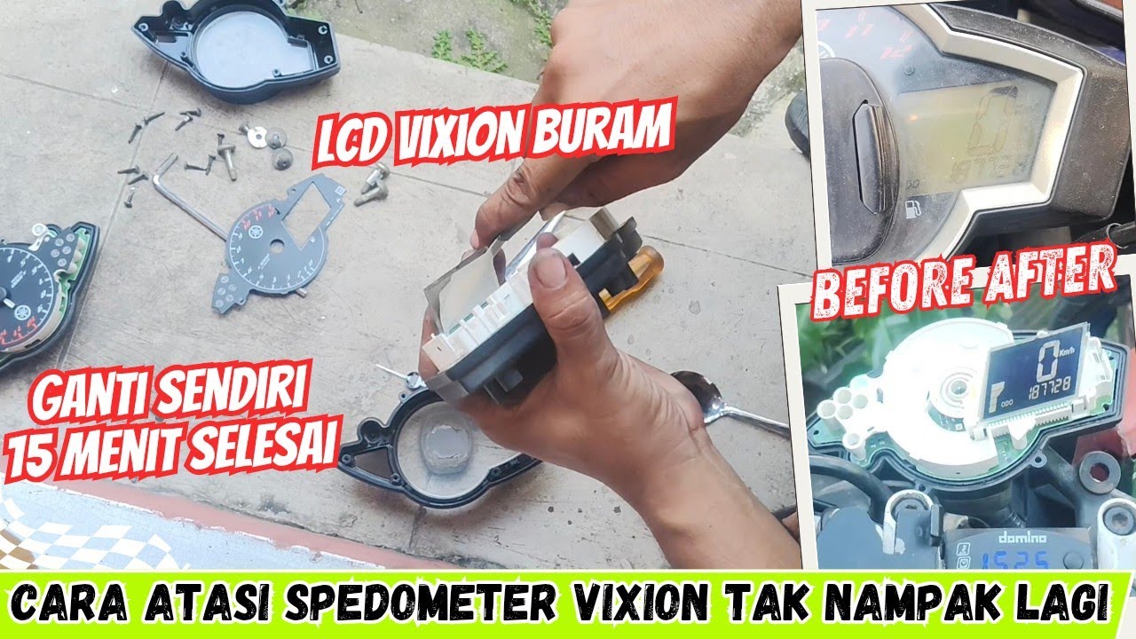 SPEDOMETER VIXION BURAM, BEGINI CARA GANTI POLARIZER VIXION 15 MENIT