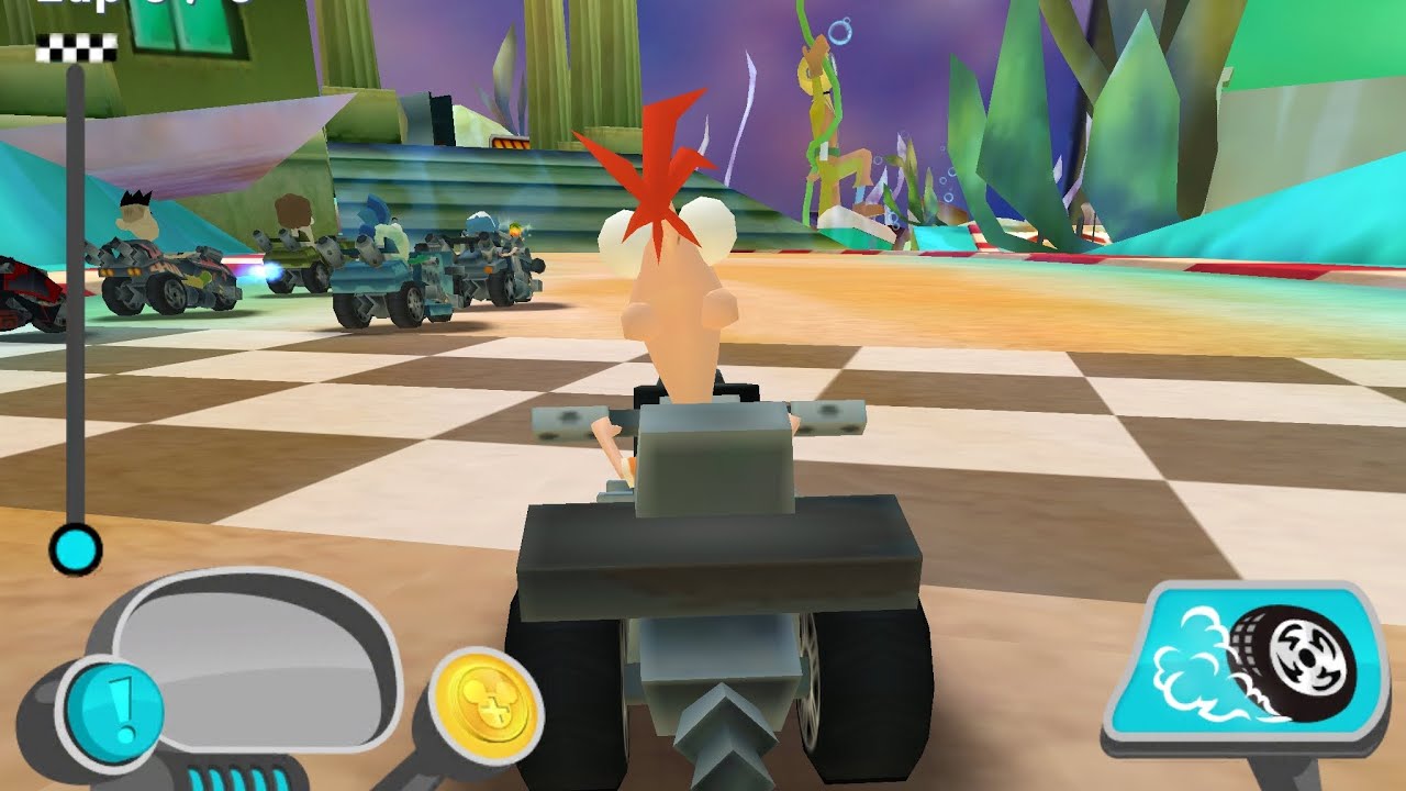 DISNEY SUPER SPEEDWAY with Phineas and Ferb
