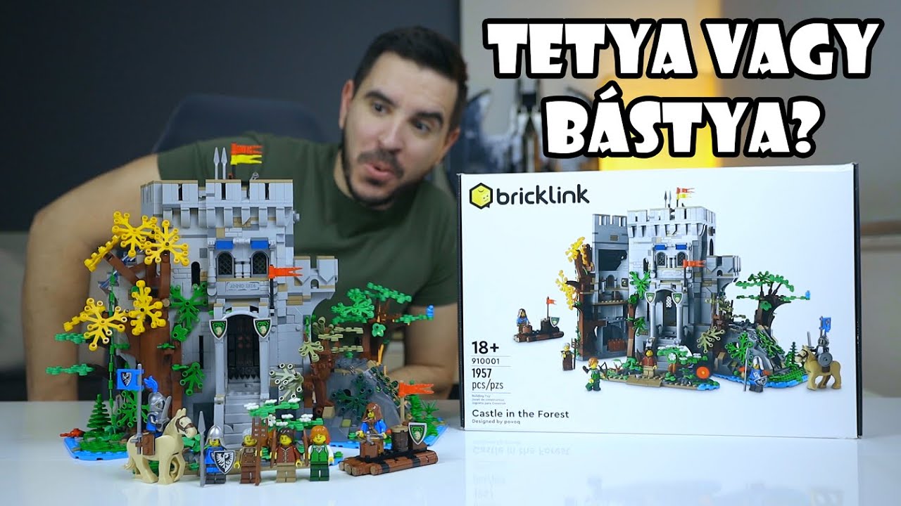 A LEGRÉSZLETESEBB LEGO kastély, amit nem a LEGO adott ki! || Bricklink 910001 Castle in the Forest