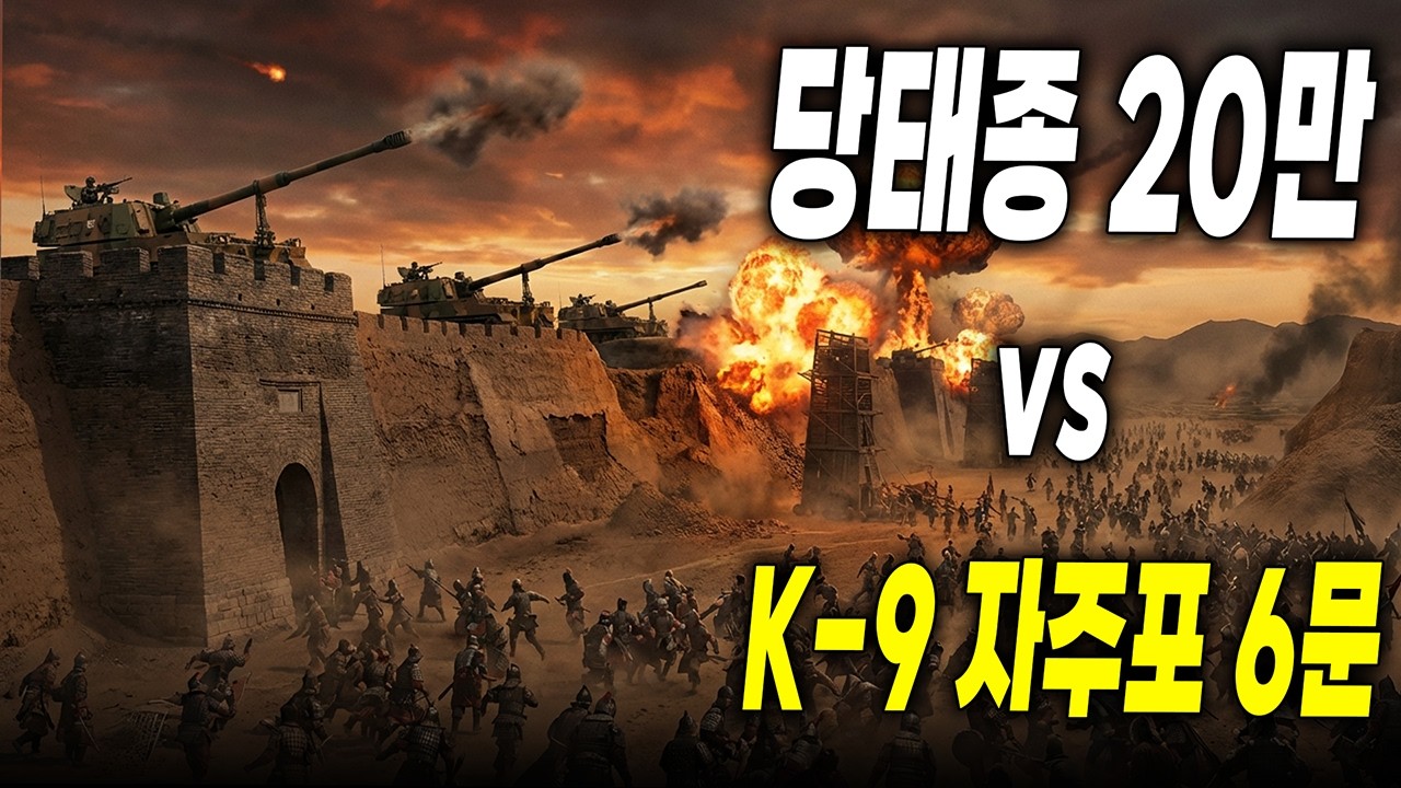안시성 전투에 K9 자주포가 있었다면? 당태종 20만 토산이 한 발에 무너진다