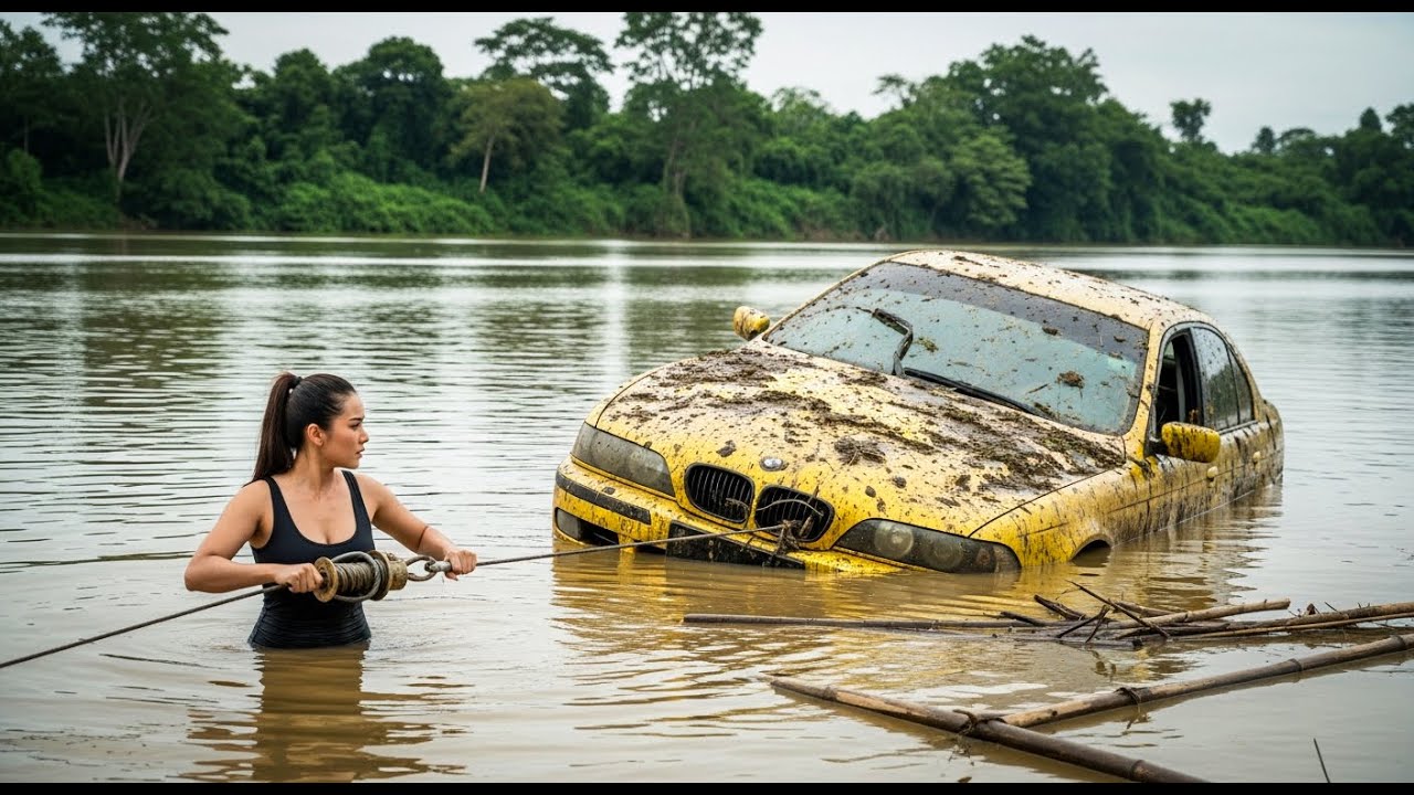 BMW 528i E39 Buried in the Riverbed After Flash Flood, I Salvaged and Saved It, Part 1