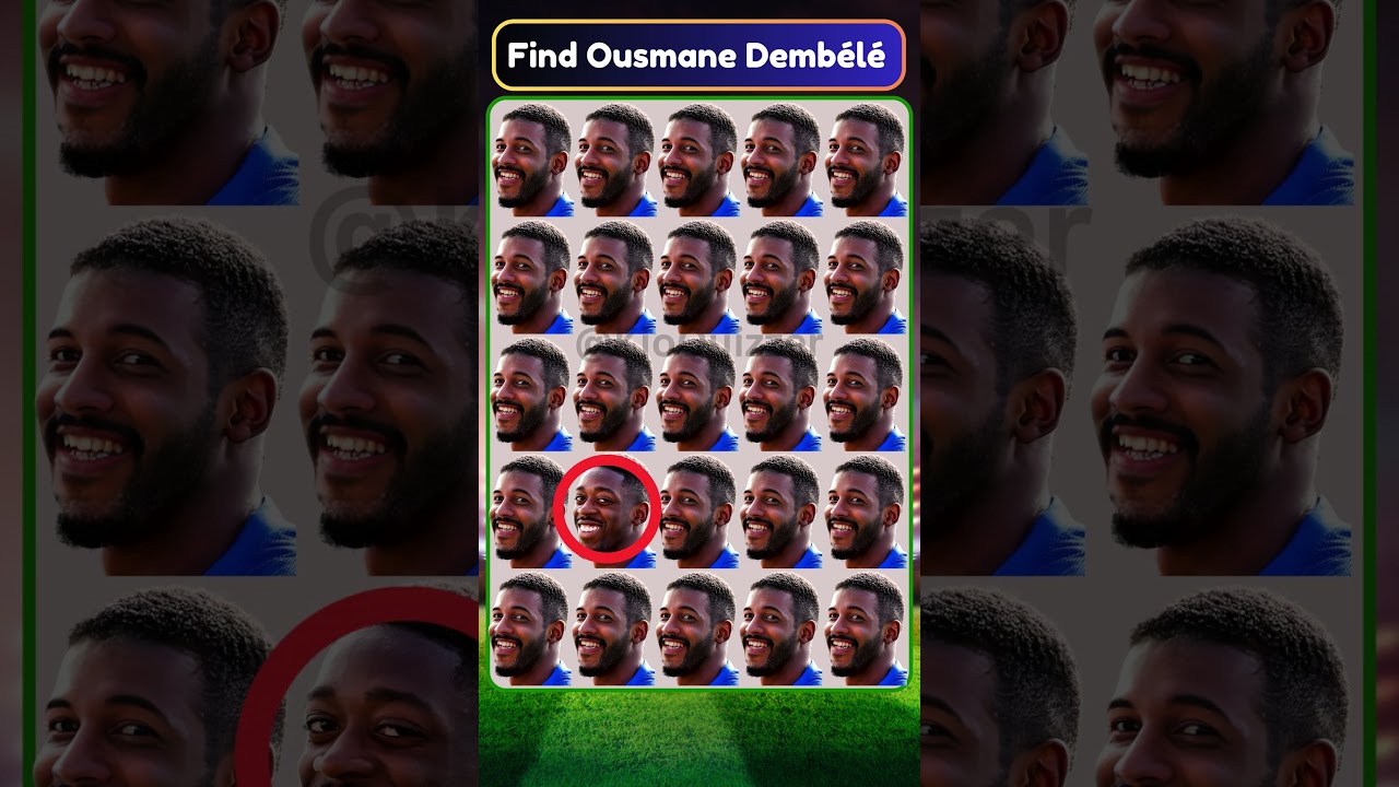 Find Cristiano Ronaldo , Ousmane Demb&eacute;l&eacute; & Kylian Mbapp&eacute; ? #quiz #ronaldo #sports #football #cr7