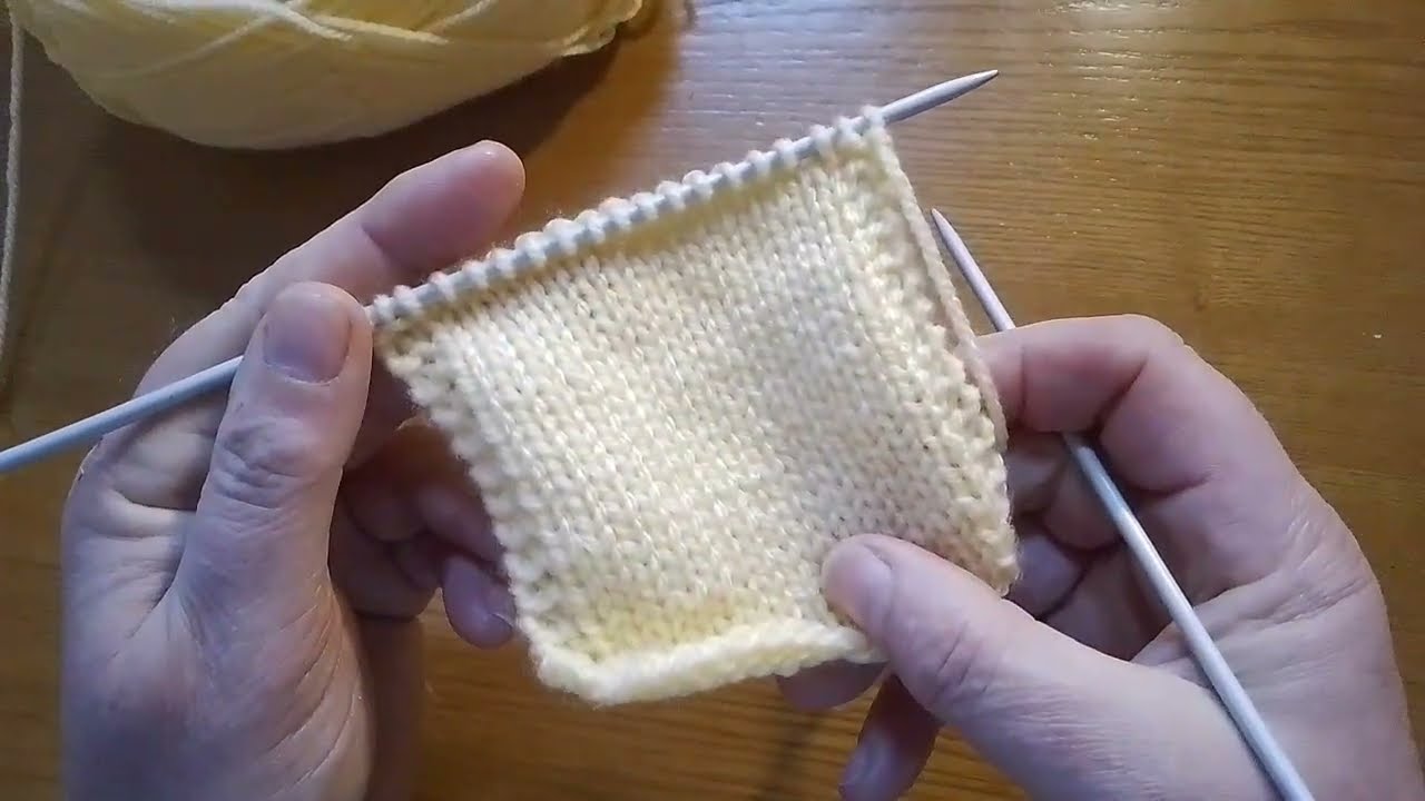 Lisière perlée double au tricot | Une bordure facile pour le point jersey