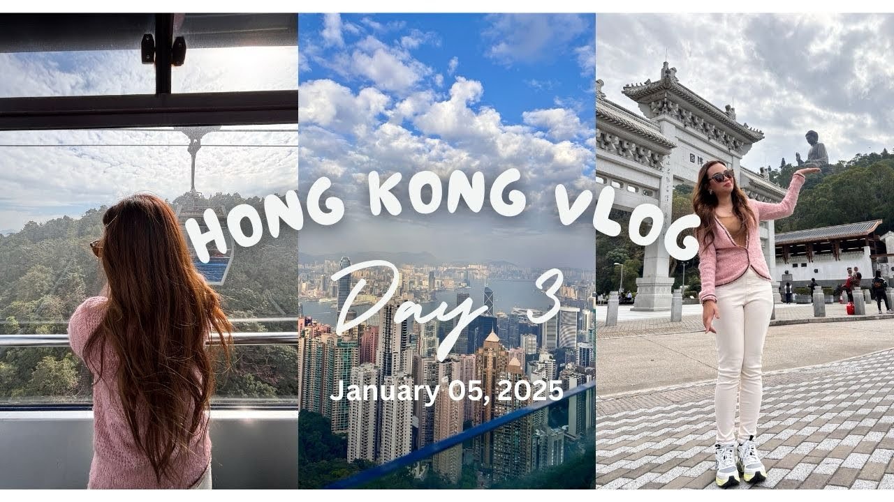 Hong Kong Vlog Day 3 🇭🇰- Ngong Ping 360, Tian Tan Buddha, The Peak Tram, Madame Tussauds | 01/05/25