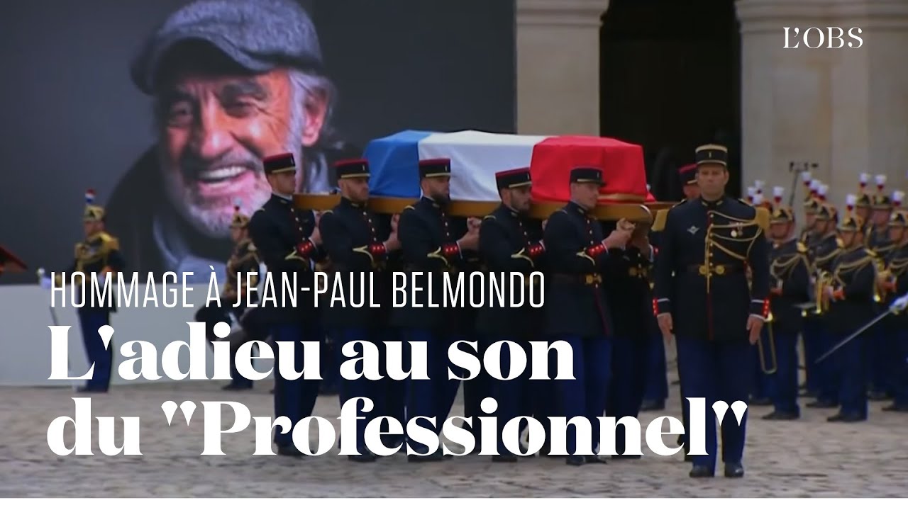 Le cercueil de Jean-Paul Belmondo quitte les Invalides au son de 