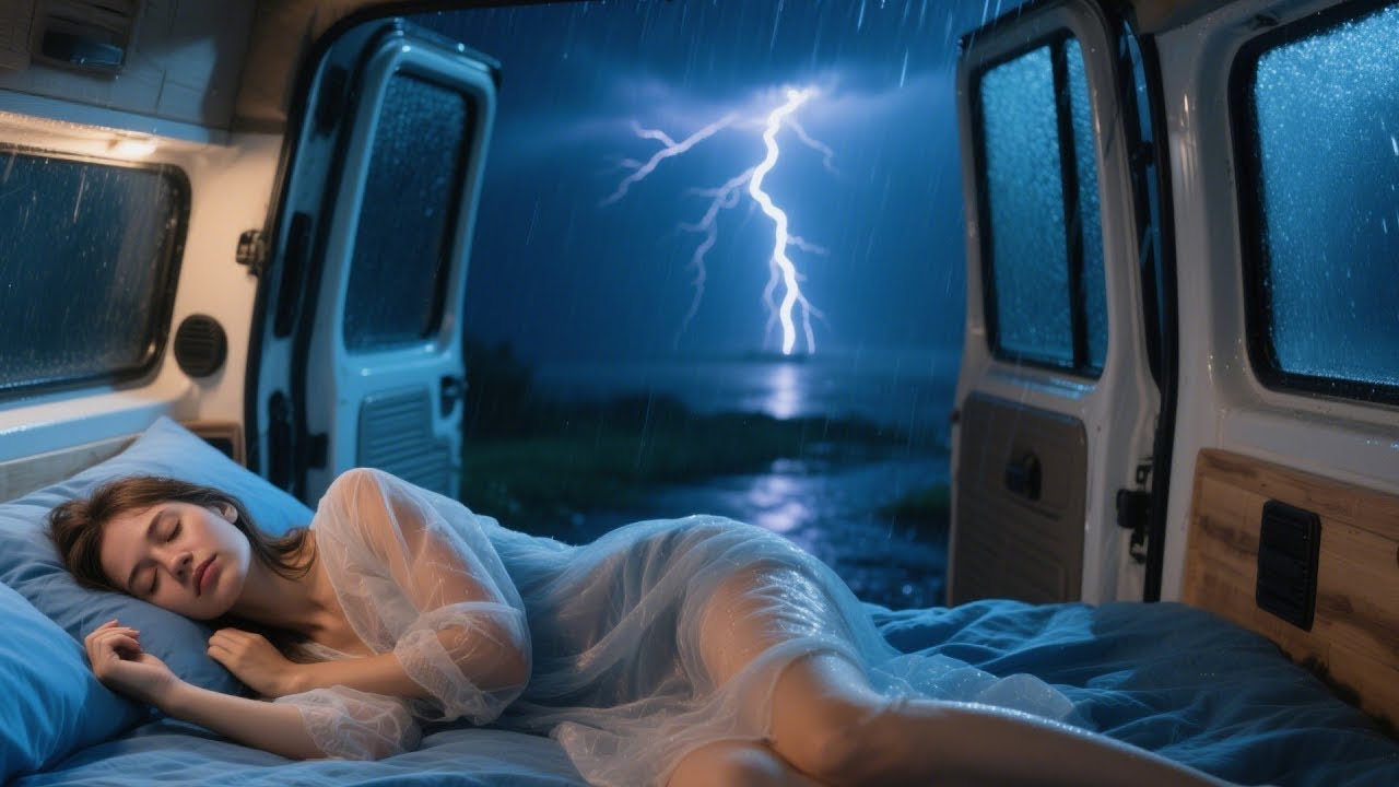 🔴 LIVE STREAM TROPICAL THUNDERSTORM & RAIN SOUNDS FOR SLEEPING | NIGHT ROUTINE 🌧️🌙