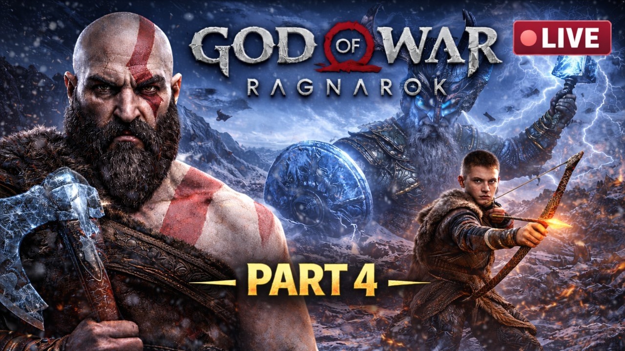 The Real Fight Begins 🔥 | God of War Ragnarök – Part 4 LIVE #godofwarragnarok #livegameplay