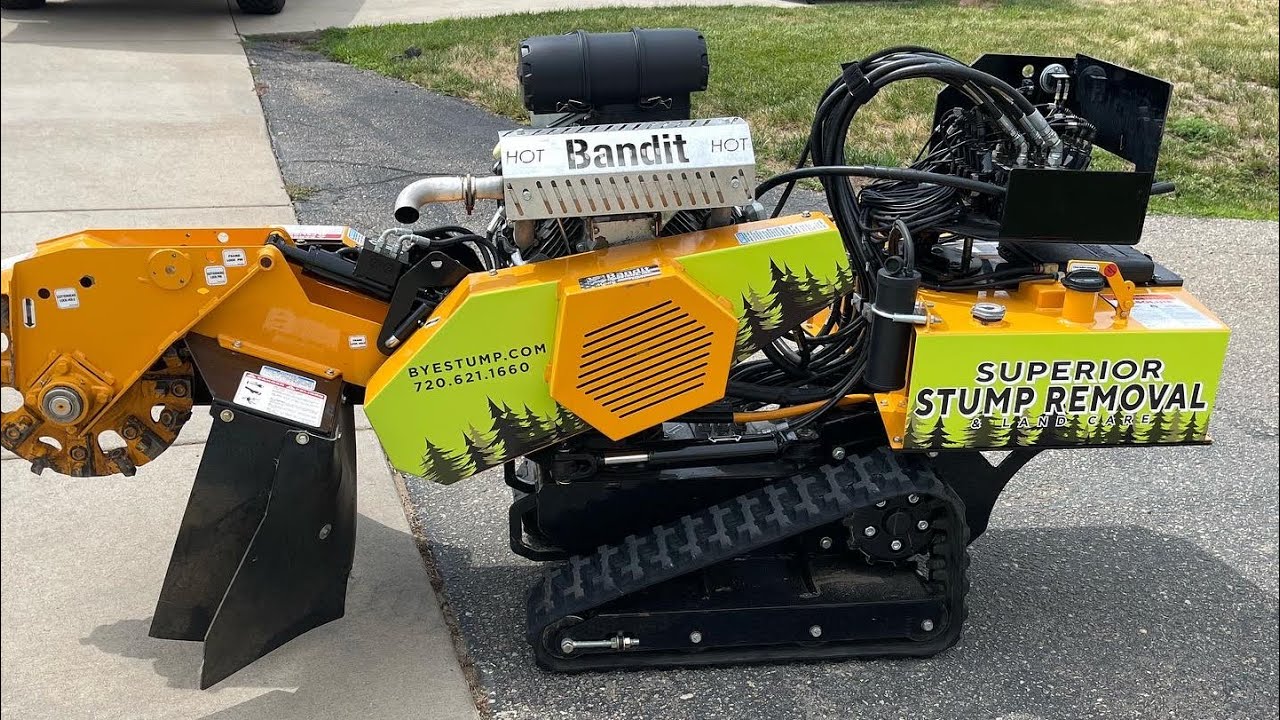Bandit SG40 stump smasher with remote