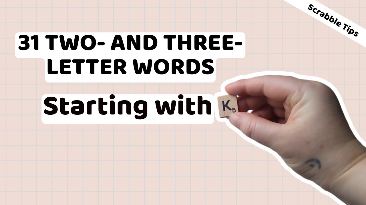 ALL of the 2- and 3-letter words in Scrabble that start with K (31 in total)