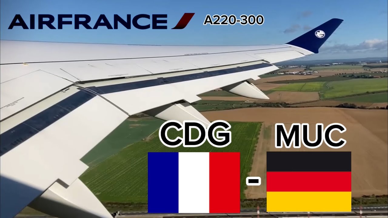 TRIPREPORT | Paris CDG-Munich MUC | Air France | A220-300 | Economy
