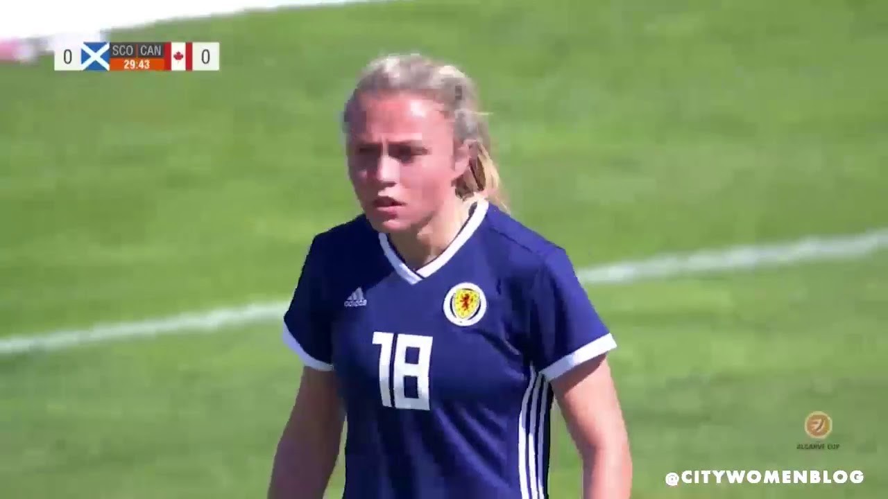 Claire Emslie Canada v Scotland Algarve Cup - All Touches, Passes and Tackles
