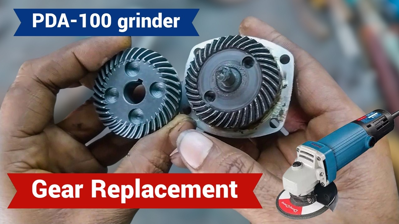 PDA 100A Angle Grinder Gear Replacement  #powertoolsrepair