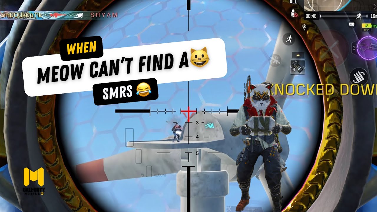 WHEN MEOW CAN’T FIND A SMRS | CODMOBILE GAMEPLAY | CALL OF DUTY MOBILE | CODM | ROYTHECRAZY