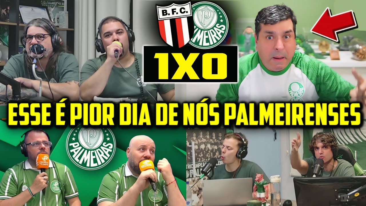 REAÇÕES DOS PALMEIRENSES DESENROLADOS COM DERROTA! REACT BOTAFOGO 1X0 PALMEIRAS 