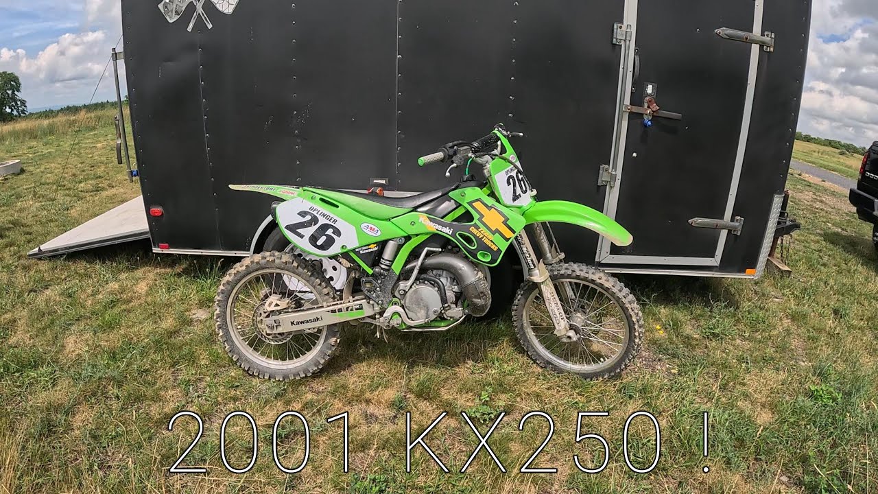 RIDING A 2001 KX250