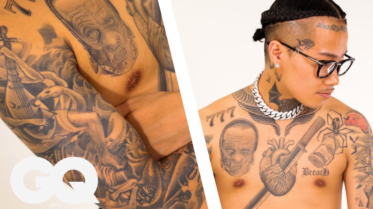 Vingo（BAD HOP）が体に刻んだタトゥーを紹介 | Tattoo Tour | GQ JAPAN