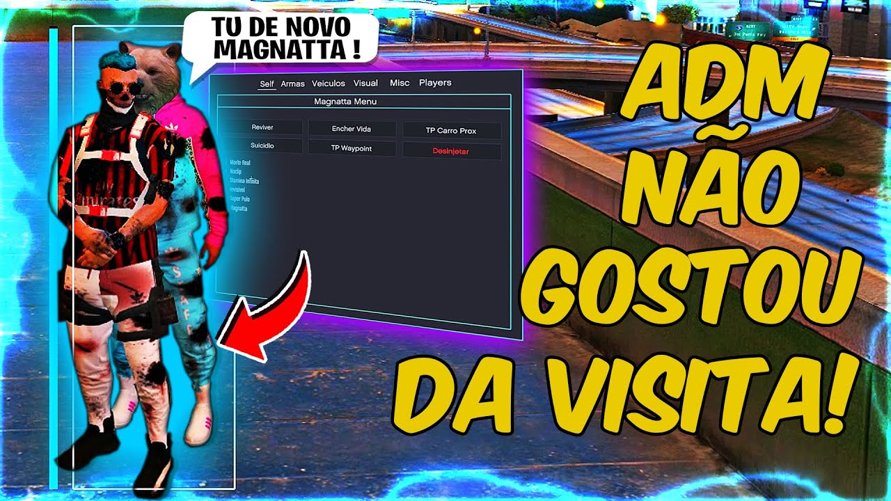 O ADM ME PEGOU USANDO MOD MENU NA CIDADE DELE !