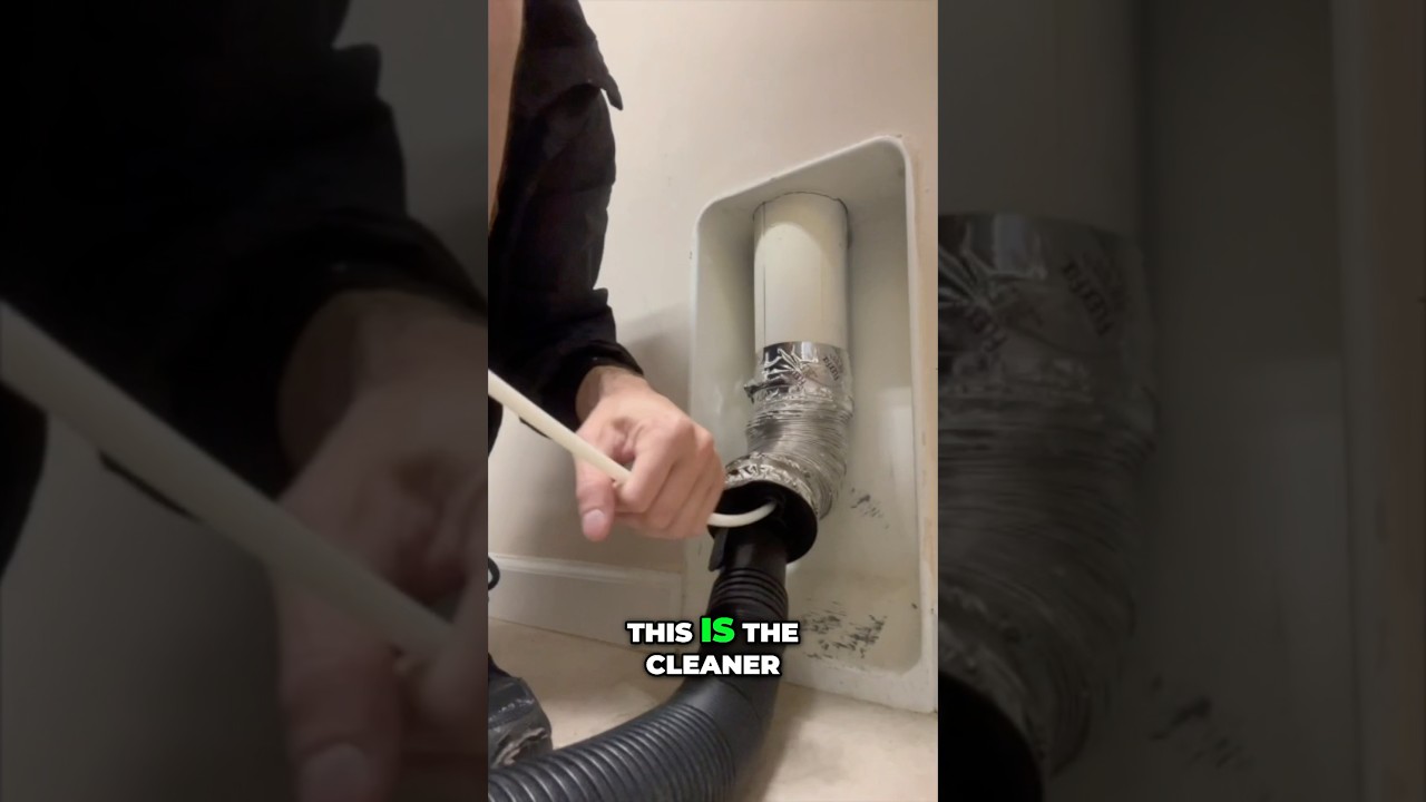 Cleaner & Safer Dryer Vent Cleaning Method Revealed #diy