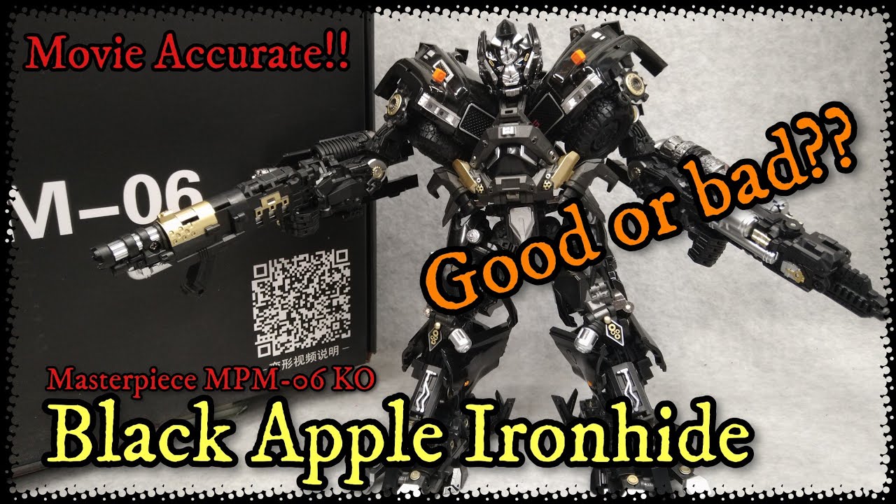 Ironhide Transformers Masterpiece M-06 Black Apple version review and comparison KO