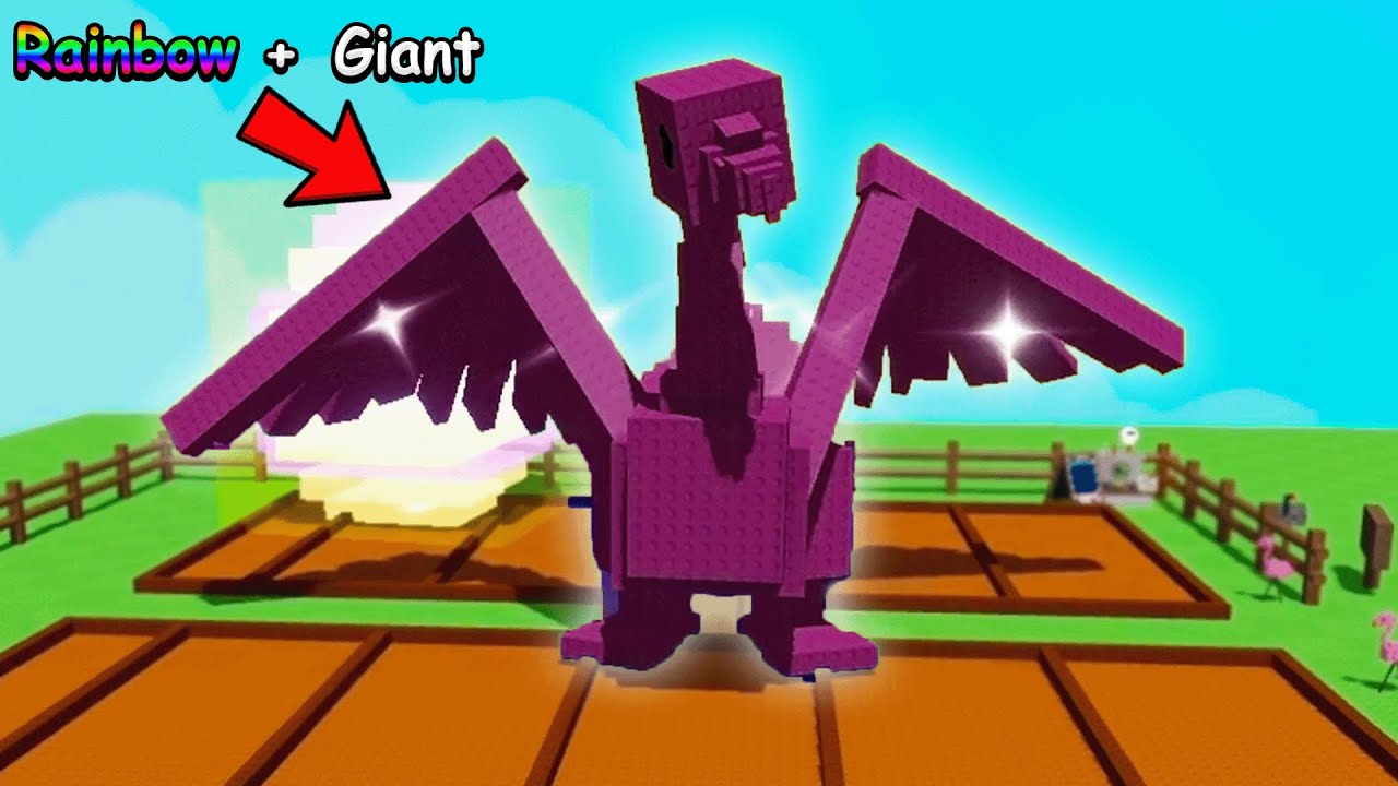 Trading for Rainbow Hatched Giant Swan in Grow a Garden...