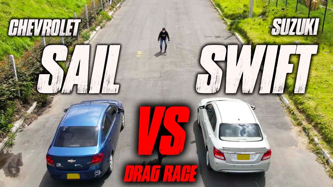 Chevrolet Sail VS Suzuki Swift Drag Race