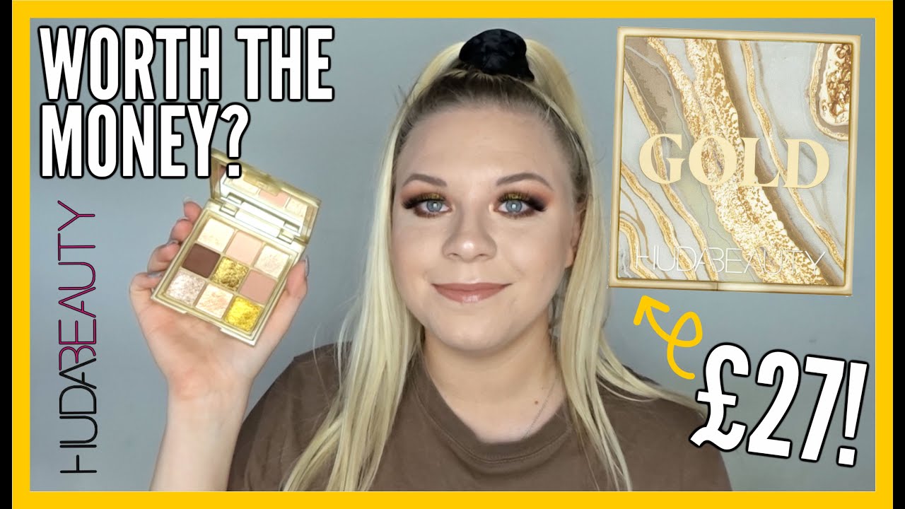 HUDA BEAUTY GOLD OBSESSIONS PALETTE...WORTH THE MONEY? 💛 | makeupwithalixkate