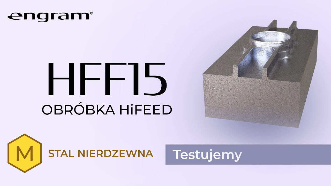 Głowica frezarska HFF15 vs Stal 1.4301: Obróbka HiFeed