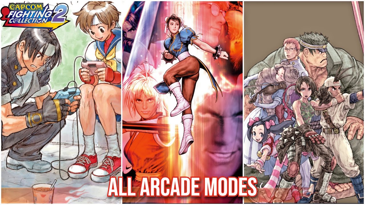 Capcom Fighting Collection 2  All Complete Arcade Modes Gameplay - PC