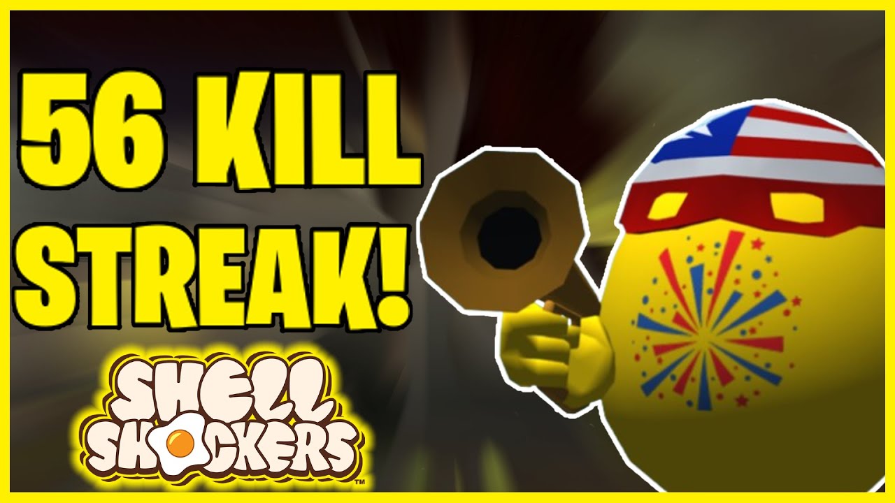 56 Kill Streak! Smooth 144 FPS Gameplay | Shell Shockers
