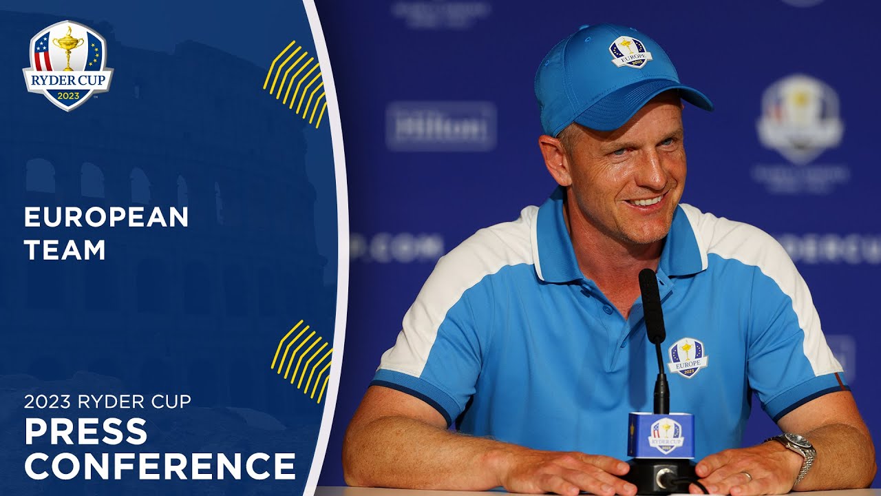LIVE | European Team Press Conference | 2023 Ryder Cup