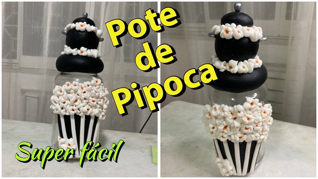 Como fazer um pote de pipoca no passo a passo/iniciantes