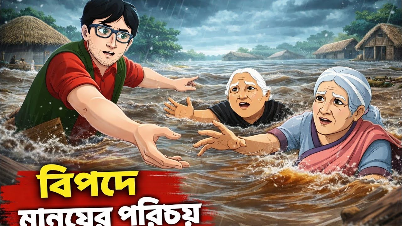 দুই বুড়ি মার কষ্টের সংসার | Bangla Cartoon | Emotional Village Story