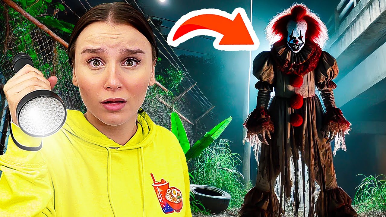 HORROR CLOWN um 3 Uhr Nachts treffen ! 😫🩸(Wir beobachten ihn) - Celina
