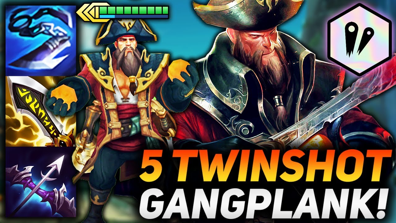 INFINITE GOLD FARMER 5 TWINSHOT GANGPLANK 3 CARRY!! | Teamfight Tactics Patch 12.5B