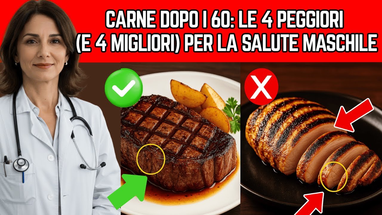 Salute Maschile Over 60: Le Carni da Evitare (e Quelle da Preferire)