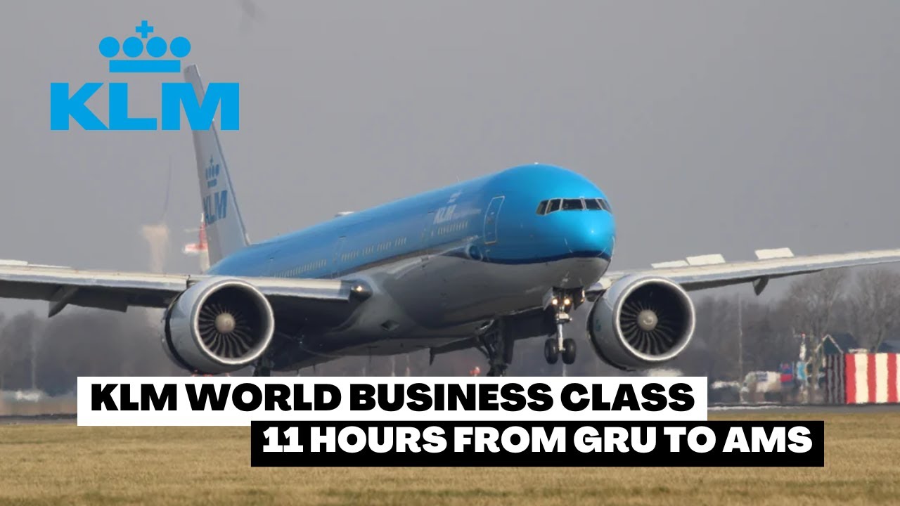 KLM World Business Class | Boeing 777-300ER | 🇧🇷 GRU → 🇳🇱 AMS | Full Flight Experience [4K]