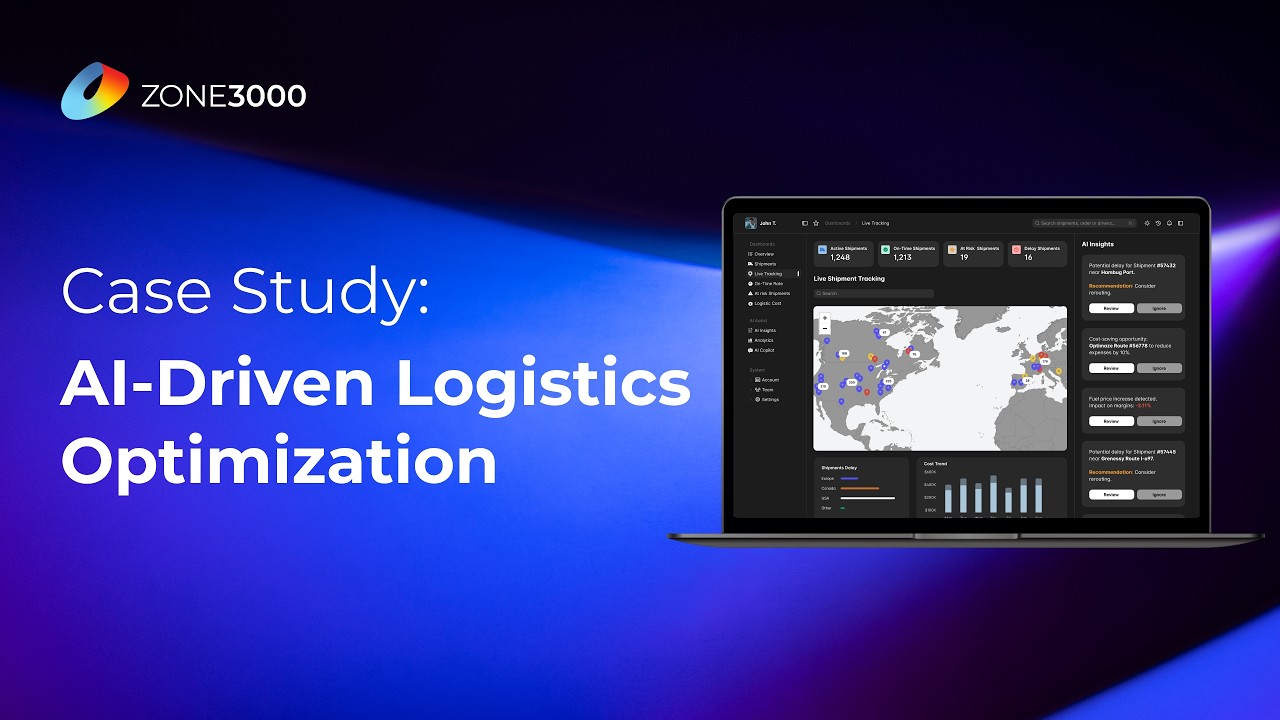 Case Study: AI-driven Logistics Management Platform | Reducing Costs & Optimizing | ZONE3000