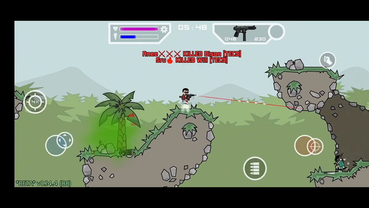 Mini Militia Gameplay 87 (WizKnight) Outpost