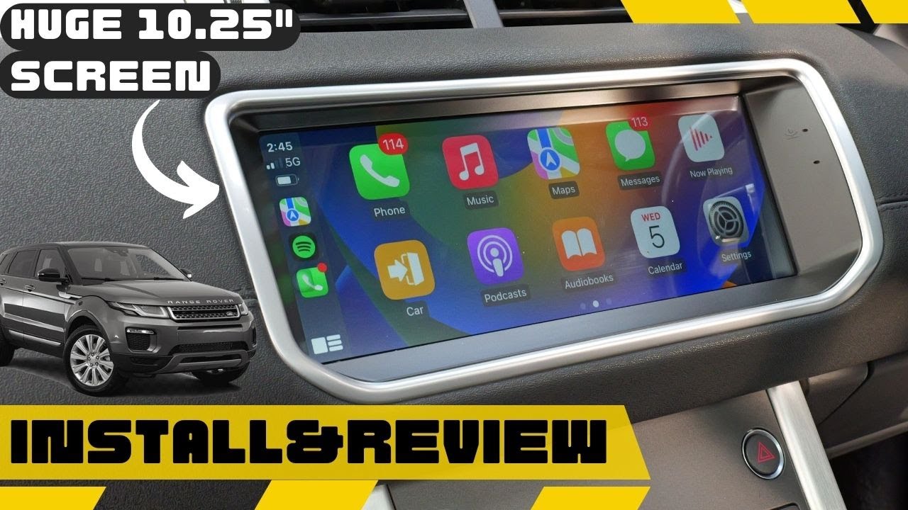Range Rover Evoque получает новую развлекательную систему на базе Android 12! (Беспроводной CarPl...