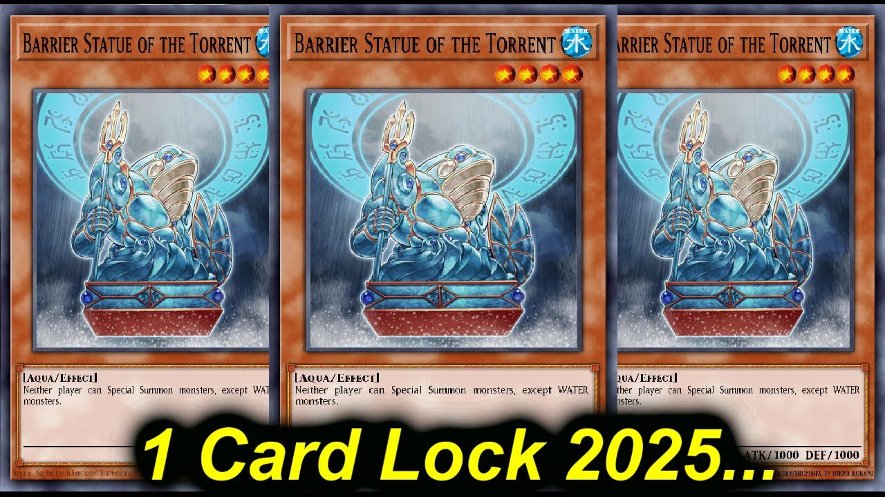 1 CARD BARRIER STATUE LOCK!!! | TOP TIER ATLANTEAN MERMAIL 2025 | Yu-Gi-Oh!