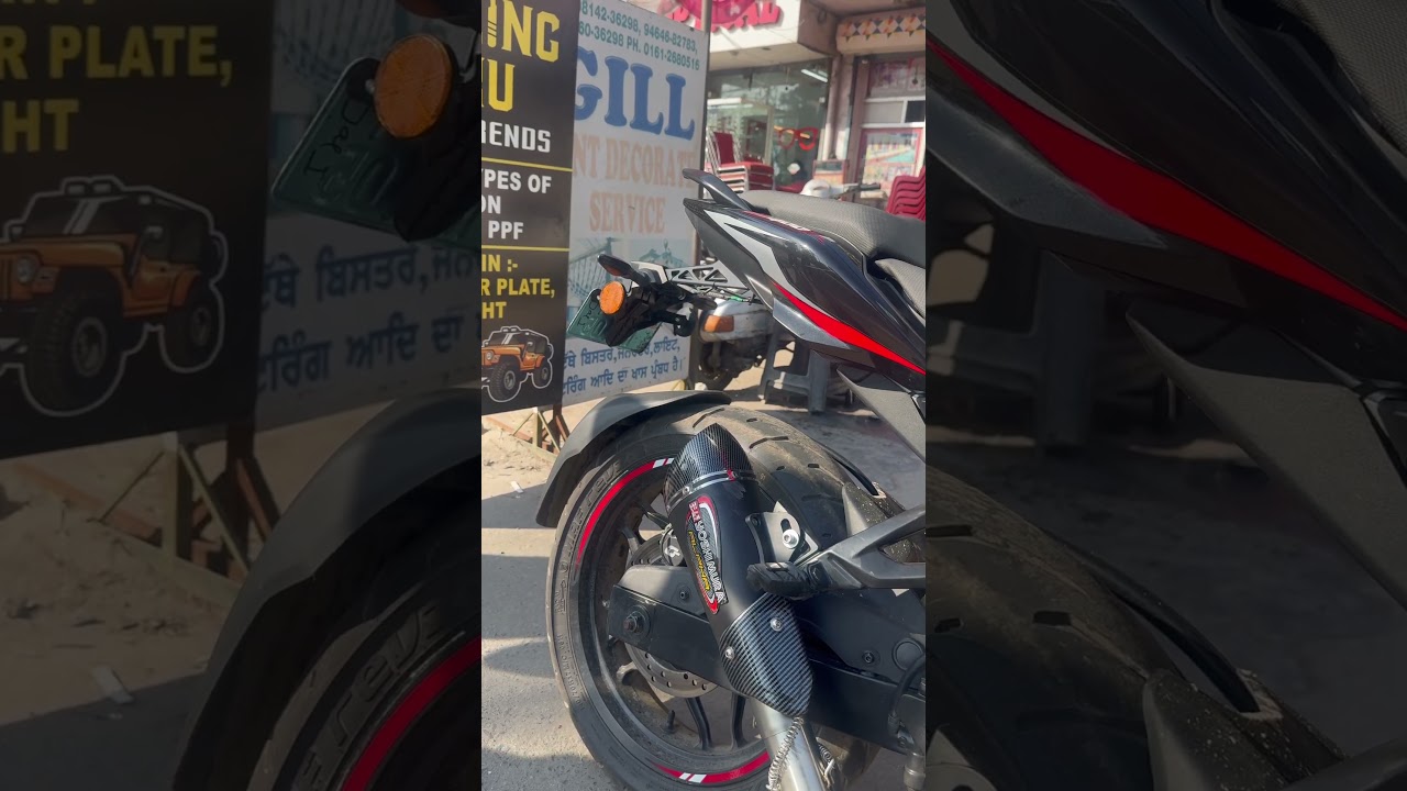 Yoshimura exhaust on NS400 #Ns400 #bajaj #yoshimura #exhausts #exhaustsound #trending