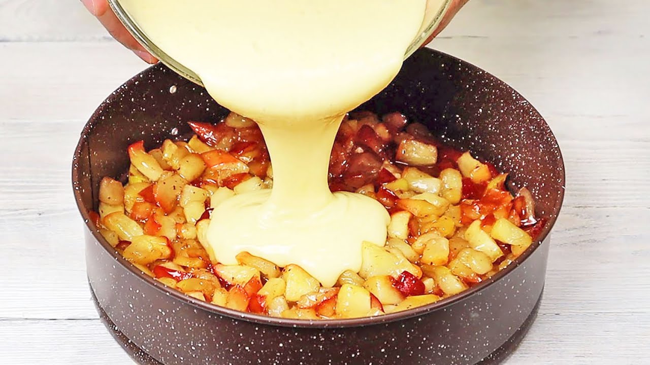Легкий и быстрый  рецепт яблочного пирога. Карамельные яблоки - вкусно очень!
