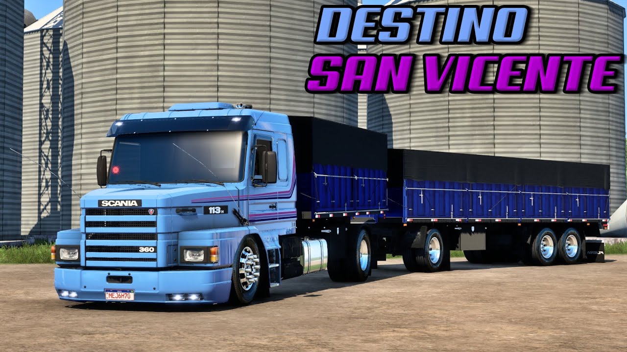 ETS2 VIAJE PARA SAN VICENTE - SCANIA 113 CHASIS Y ACOPLADO - MAPA CEIBO - ETS2 MODS 1.49